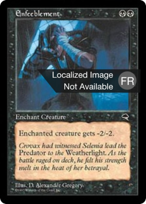 009aa900-94d2-41dd-8151-77c5037da0b4 Enfeeblement