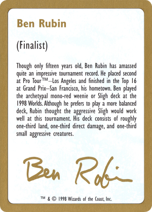 06e4ce71-a557-4a05-a163-9f28b8f6479b Ben Rubin Bio