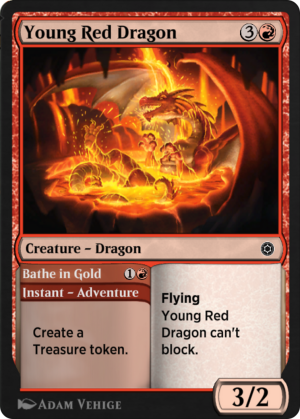 0ab0c038-318c-4801-95b3-721947d08f61 Young Red Dragon // Bathe in Gold