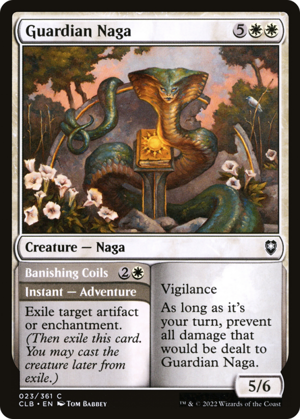 18da890e-0f8d-41e9-a29f-24cb5393c464 Guardian Naga // Banishing Coils
