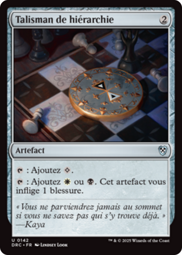 1bc945c8-919c-4fe0-83e2-3a4a57c36852 Talisman of Hierarchy