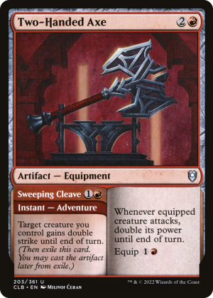 Two-Handed Axe // Sweeping Cleave