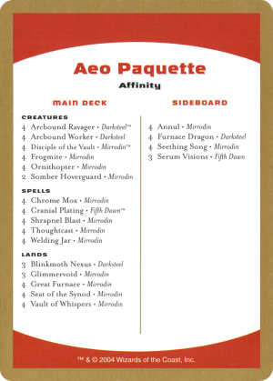 2cb77c74-f4cd-46e0-a2de-1fcdc1bdbd1d Aeo Paquette Decklist