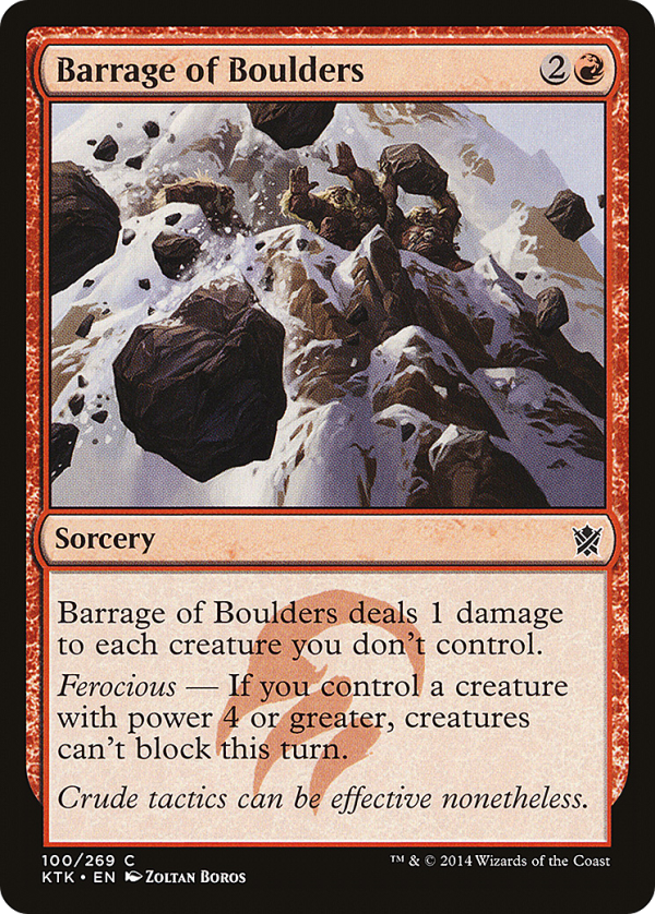 Barrage of Boulders