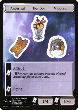 34c3979d-60e7-44b5-bb9f-1b6b0f2b70c3 Ancestral Hot Dog Minotaur