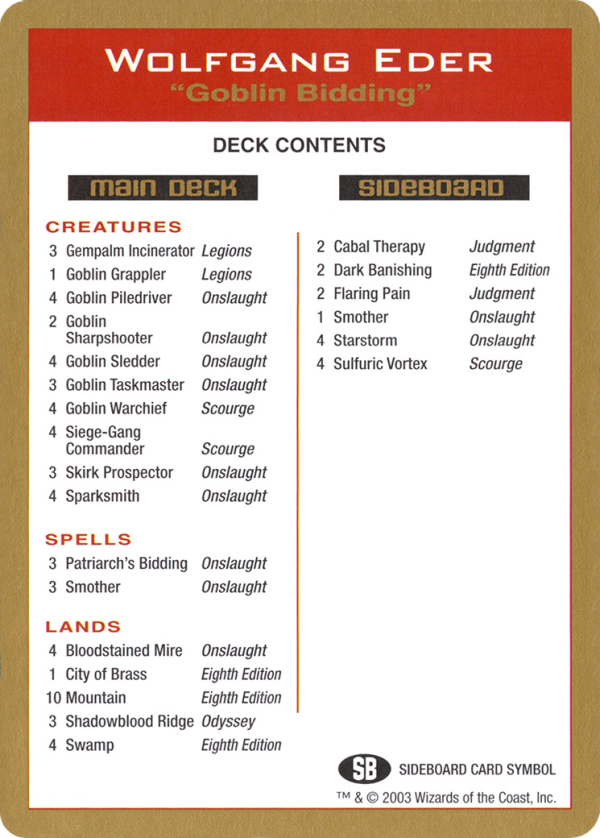 35417b4b-db3d-425c-909e-6803d27307e5 Wolfgang Eder Decklist