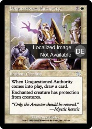 40c2269f-8a2c-4b5a-ad7c-c597f58844a3 Unquestioned Authority