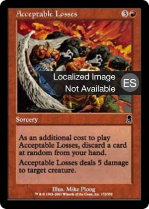 41f77d79-5d50-4b77-a738-87f0e93bfcc7 Acceptable Losses