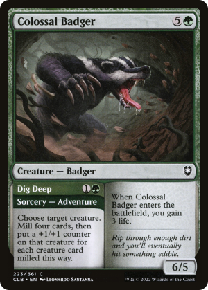 4fe31ab9-d217-464e-96b1-d8a1ca6ad005 Colossal Badger // Dig Deep