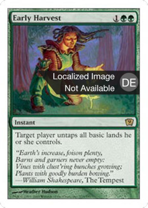 529d9d88-b2d2-4c07-bea4-1380114a1dca Early Harvest
