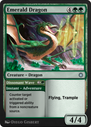 5543a456-0f2d-476f-ab10-51c535ec848c Emerald Dragon // Dissonant Wave