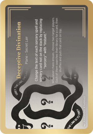 6d241115-60b8-4fab-9877-4e2d35d638b9 Deceptive Divination