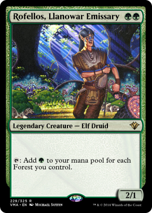 6d63a085-101c-4749-a3a4-1d335c25b10e Rofellos, Llanowar Emissary