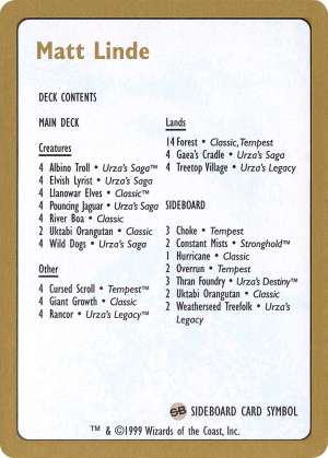 72dd6b5f-f95b-48f8-a126-0ade77f0f638 Matt Linde Decklist