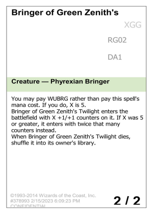 7abbec0d-c78c-4c46-89bc-9ae0c61555ac Bringer of Green Zenith's Twilight