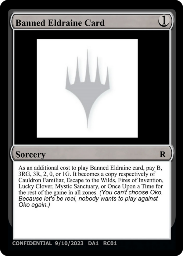 Banned Eldraine Card