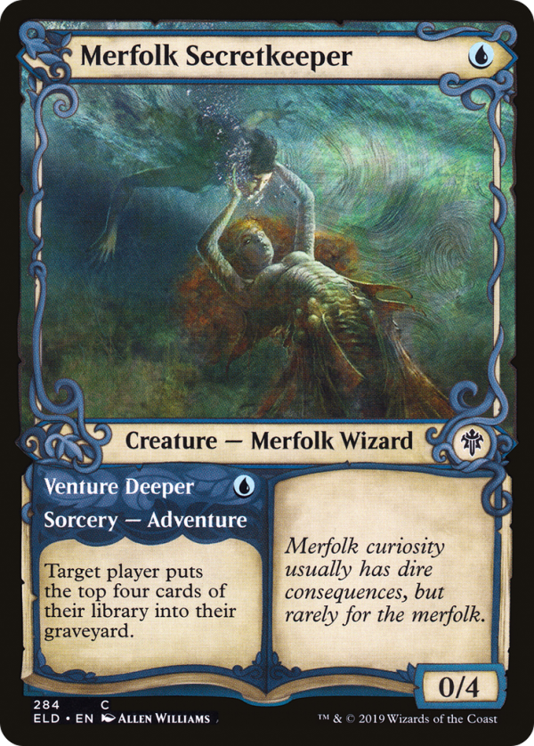 8182c9e0-861e-4736-997b-e79e62a2fec5 Merfolk Secretkeeper // Venture Deeper
