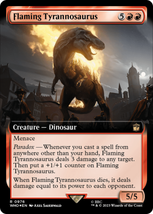 b0d476b1-1096-49ce-9acf-53b1c5e94df6 Flaming Tyrannosaurus