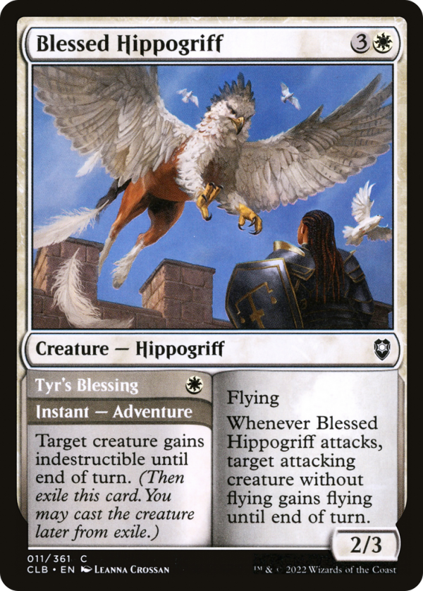 b4590e53-ca8d-4896-a8cf-6af1e4bc456f Blessed Hippogriff // Tyr's Blessing