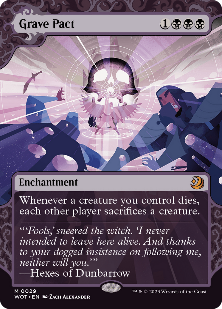 mtg pact cards Magic The Gathering - Wilds of Eldraine - Enchanting Tales Then shuffle your library Grave Pact FOIL 10th Edition