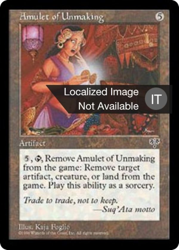bcba7576-e2f6-437b-a2d7-7b09dfd66d56 Amulet of Unmaking
