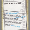 Look at Me, I'm R&D