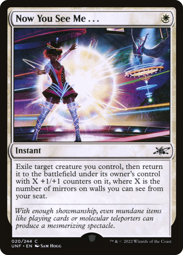 Now You See Me . . .