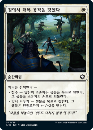 d8232757-6727-4970-97bf-7bb58c05aec7 You're Ambushed on the Road