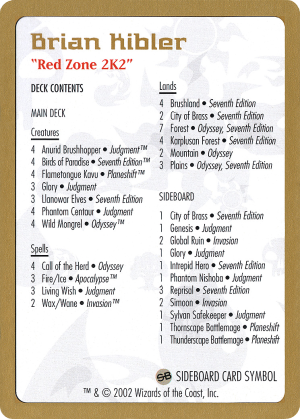 d938bdec-eb97-4b3e-abdc-6eddd7bcd44e Brian Kibler Decklist