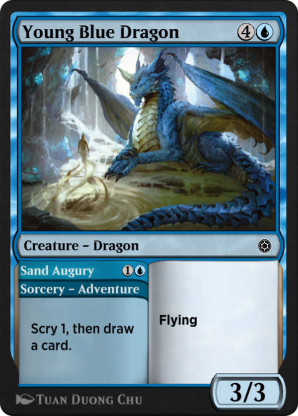 Young Blue Dragon // Sand Augury