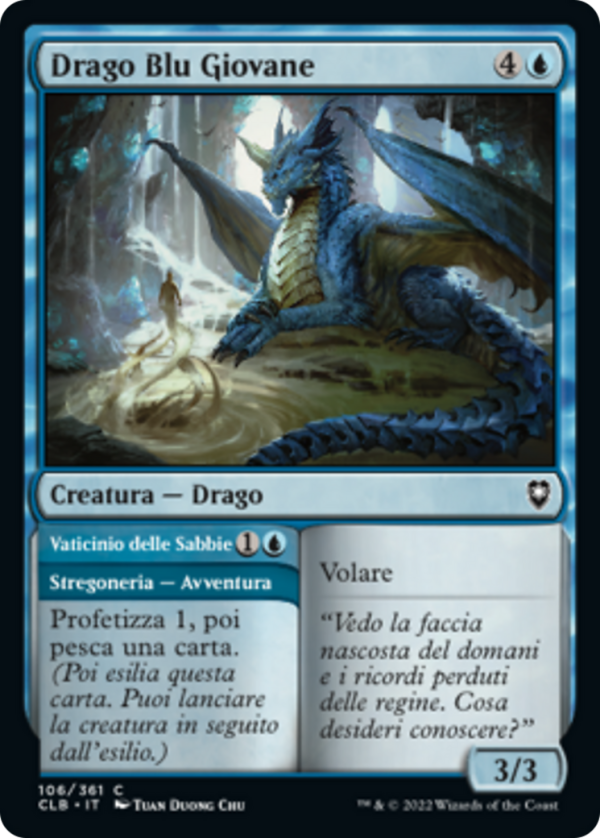 e6e637da-5e4a-4c59-bcc7-986509a59db6 Young Blue Dragon // Sand Augury