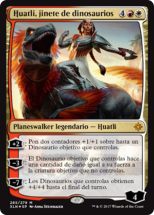 e87376e3-13aa-44d5-8ee9-e994a3ad1d5a Huatli, Dinosaur Knight