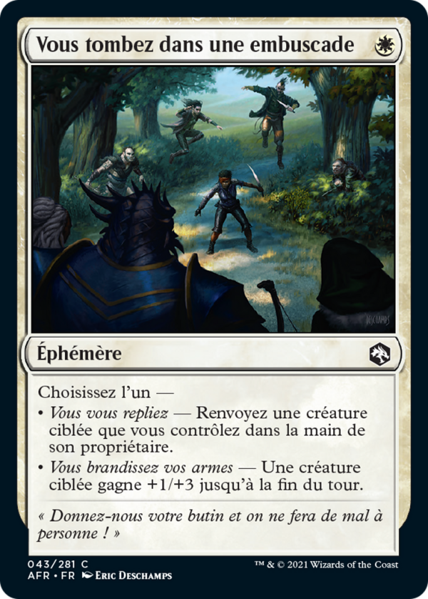 You're Ambushed on the Road