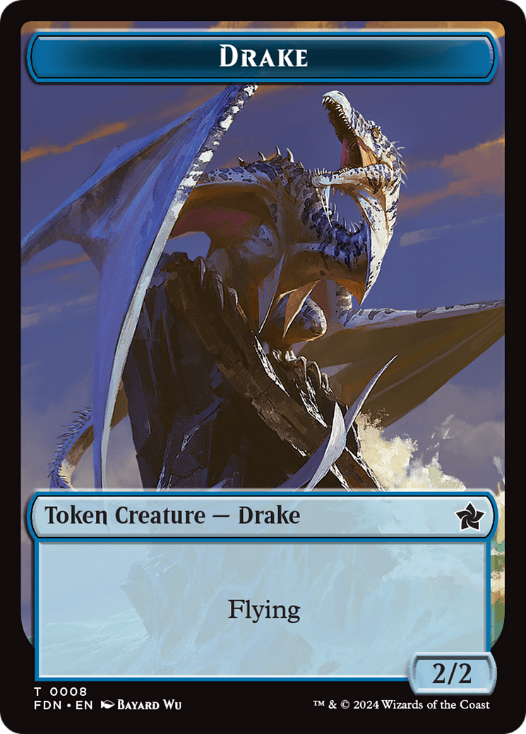 mtg drake cards Gilded or hanging from a cliff by his bare hands Gilded Drake | Urza's Saga