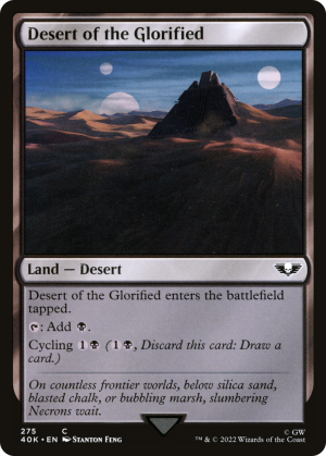 f9161bb7-07db-468f-b944-37a90fa0e4d9 Desert of the Glorified