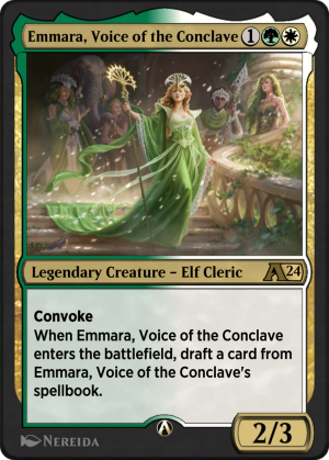fa288e07-2fa4-4cf4-8bdd-d92a66827382 Emmara, Voice of the Conclave